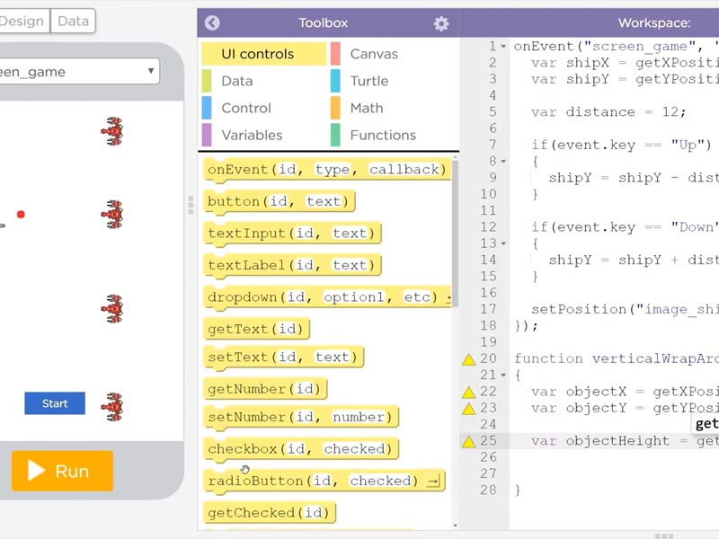 Des ateliers de programmation avancés sur mobiles et tablettes.